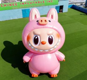 Cartoon3-209 Pop Mart Labubu Cute Pink P...