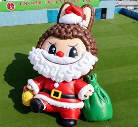 Cartoon3-212 Pop Mart Labubu Santa Claus...