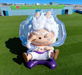 Cartoon3-698 Pop Mart Labubu Luffy Infla...