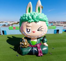 Cartoon3-702 Pop Mart Labubu Roronoa Zor...