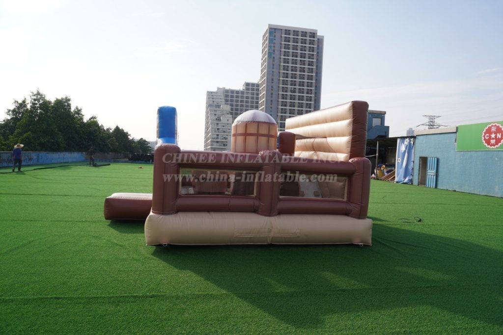 T6-5601 Western Themed Bounce House