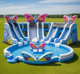 Pool3-434 Butterfly Theme Pool Water Par...