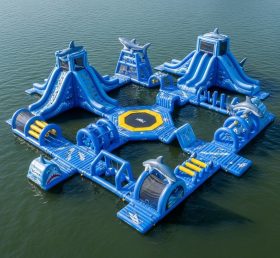 S556 Shark Theme Inflatable Water Park