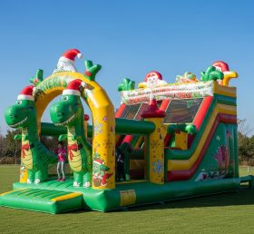 T2-8621 Christmas Dinosaur Inflatable Co...