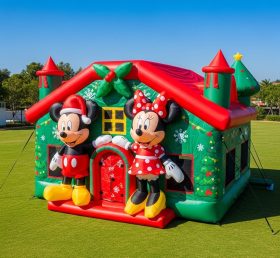 T2-8627 Mickey & Minnie Christmas Inflat...
