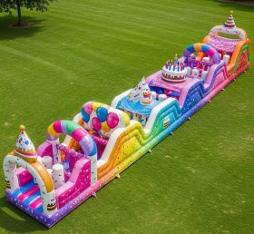 T7-3716 Birthdays Theme Inflatable Obsta...