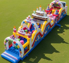 T7-3717 Birthdays Theme Inflatable Obsta...