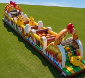 T7-3737 Chicken Theme Inflatable Obstacl...