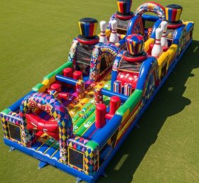 T7-3753 Clown Theme Inflatable Obstacle ...