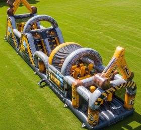T7-3806 Excavator Theme Inflatable Obsta...