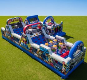 T7-3842 Graffiti Theme Inflatable Obstac...