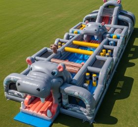 T7-3857 Hippo Theme Inflatable Obstacle ...