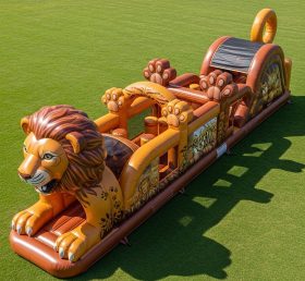 T7-3889 Lion Theme Inflatable Obstacle C...