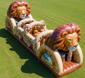 T7-3890 Lion Theme Inflatable Obstacle C...