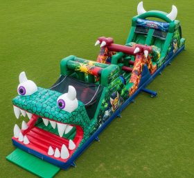 T7-3915 Monster Theme Inflatable Obstacl...
