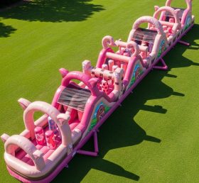 T7-3959 Pig Theme Inflatable Obstacle Co...