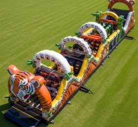 T7-4022 Tiger Theme Inflatable Obstacle ...