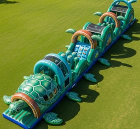 T7-4042 Turtle Theme Inflatable Obstacle...
