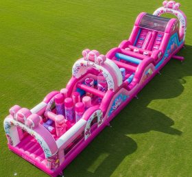 T7-4106 Barbie Theme Inflatable Obstacle...