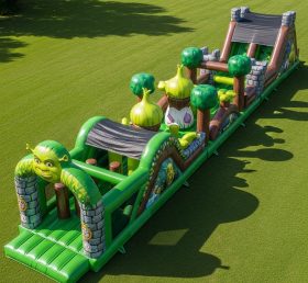 T7-4351 Shrek Theme Inflatable Obstacle ...