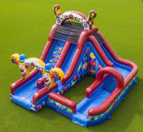 T8-5500 Clown Theme Inflatable Water Sli...