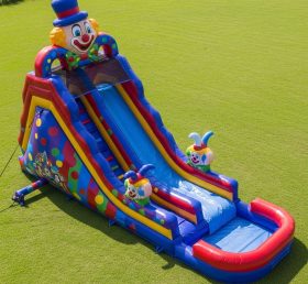 T8-5503 Clown Theme Inflatable Water Sli...