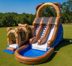 T8-5534 Dog Theme Inflatable Water Slide