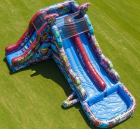 T8-5612 Graffiti Theme Inflatable Water ...