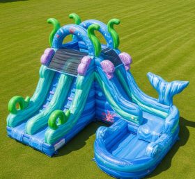T8-5681 Mermaid Theme Inflatable Water S...