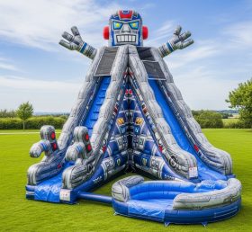 T8-5782 Robot Theme Inflatable Water Sli...