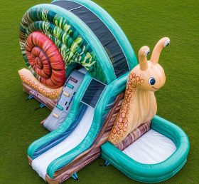 T8-5812 Snail Theme Inflatable Water Sli...