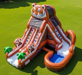 T8-5830 Tiger Theme Inflatable Water Sli...