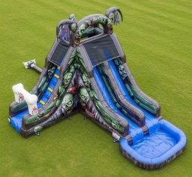 T8-5906 Zombie Theme Inflatable Water Sl...