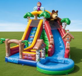 T8-7307 Masha and the Bear Theme Inflata...
