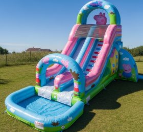 T8-7385 Peppa Pig Theme Inflatable Water...