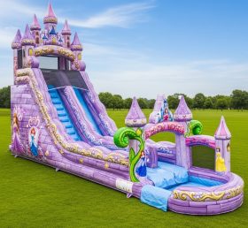 T8-8765 Princess Castle Inflatable Water...