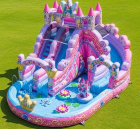 T8-8774 Princess Castle Inflatable Water...