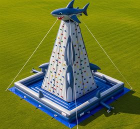 T11-4690 Shark Theme Inflatable Climbing...
