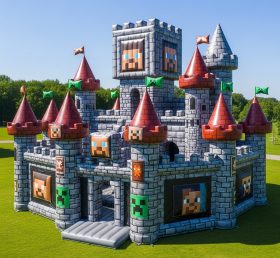 T5-2363 Minecraft Theme Inflatable Castl...