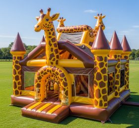 T5-2641 Giraffe Theme Inflatable Castles