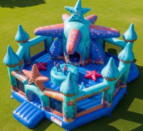 T5-2750 Starfish Theme Inflatable Castle...