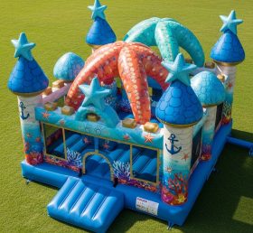 T5-2751 Starfish Theme Inflatable Castle...
