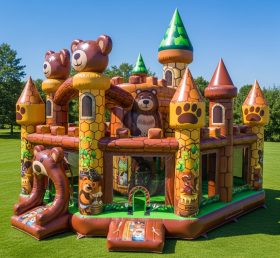 T5-2819 Bear Theme Inflatable Castles