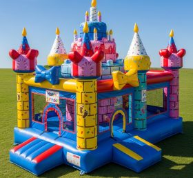 T5-2827 Birthdays Theme Inflatable Castl...
