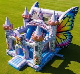 T5-2833 Butterfly Theme Inflatable Castl...