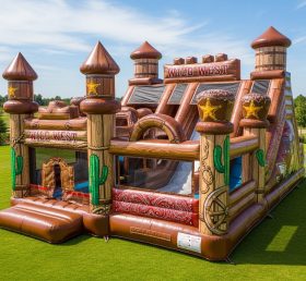 T5-3125 Wild West Theme Inflatable Castl...