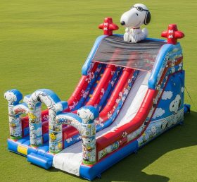 T8-9418 Snoopy Theme Inflatable Dry Slid...