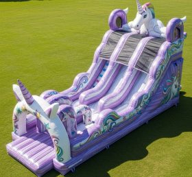 T8-9430 Unicorn Theme Inflatable Dry Sli...