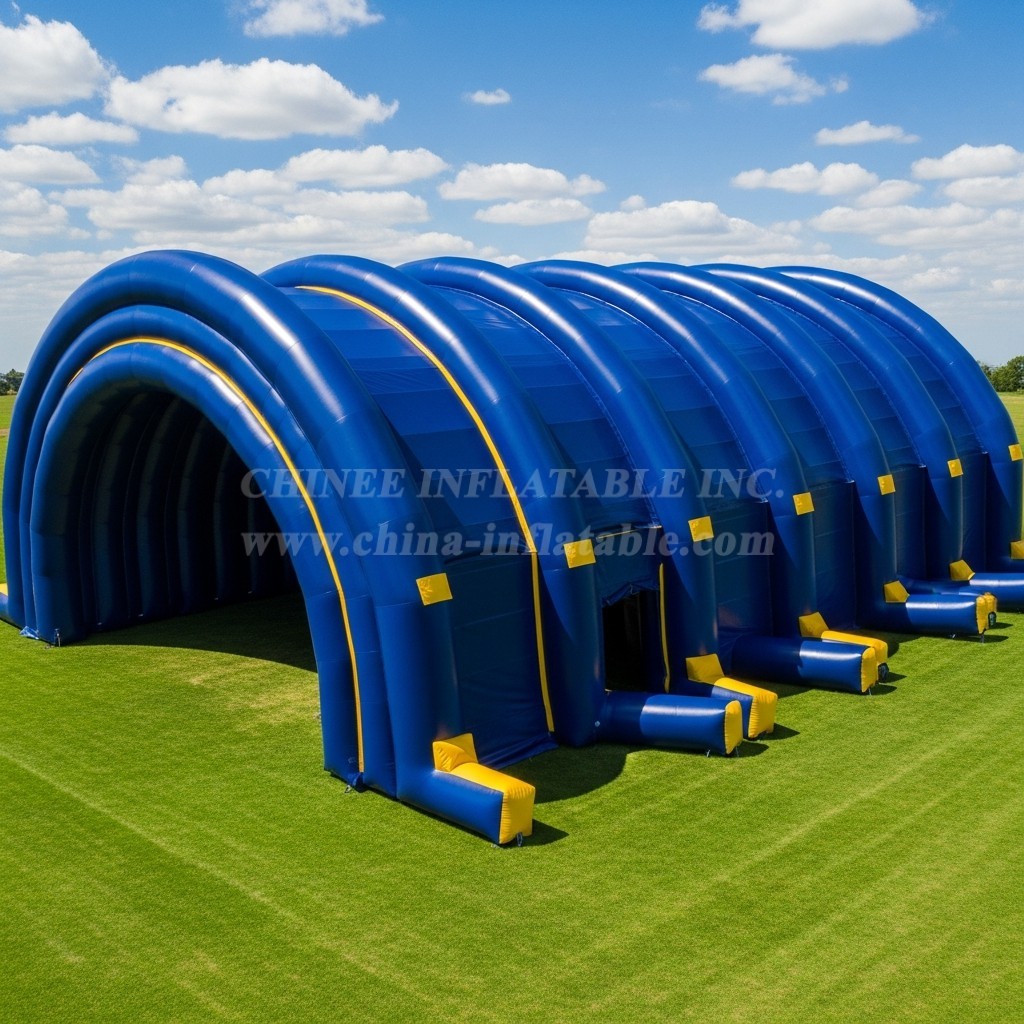 Tent1-6010 Blue Arch Tunnel Inflatable Tent