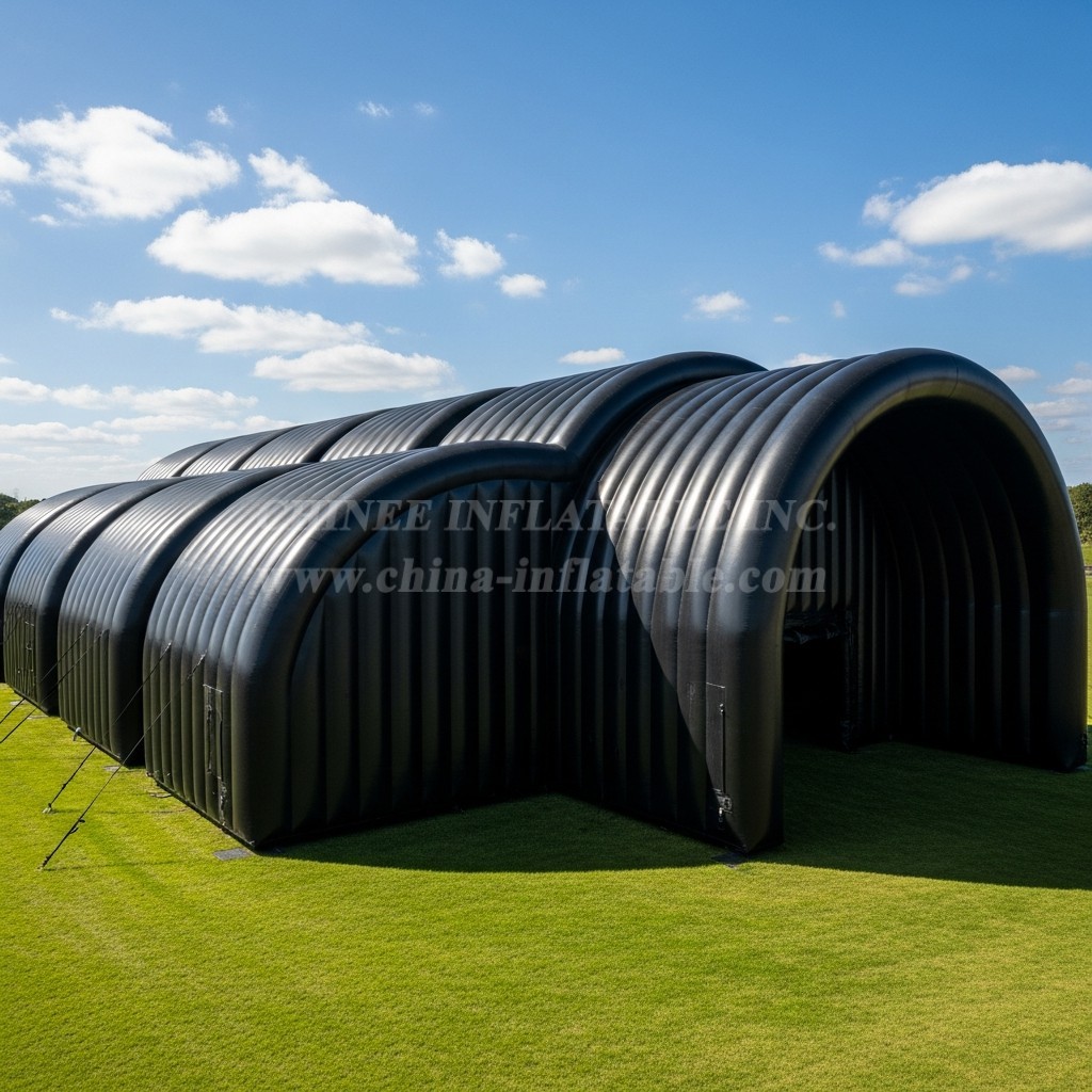 Tent1-6012 Black Tunnel Inflatable Tent